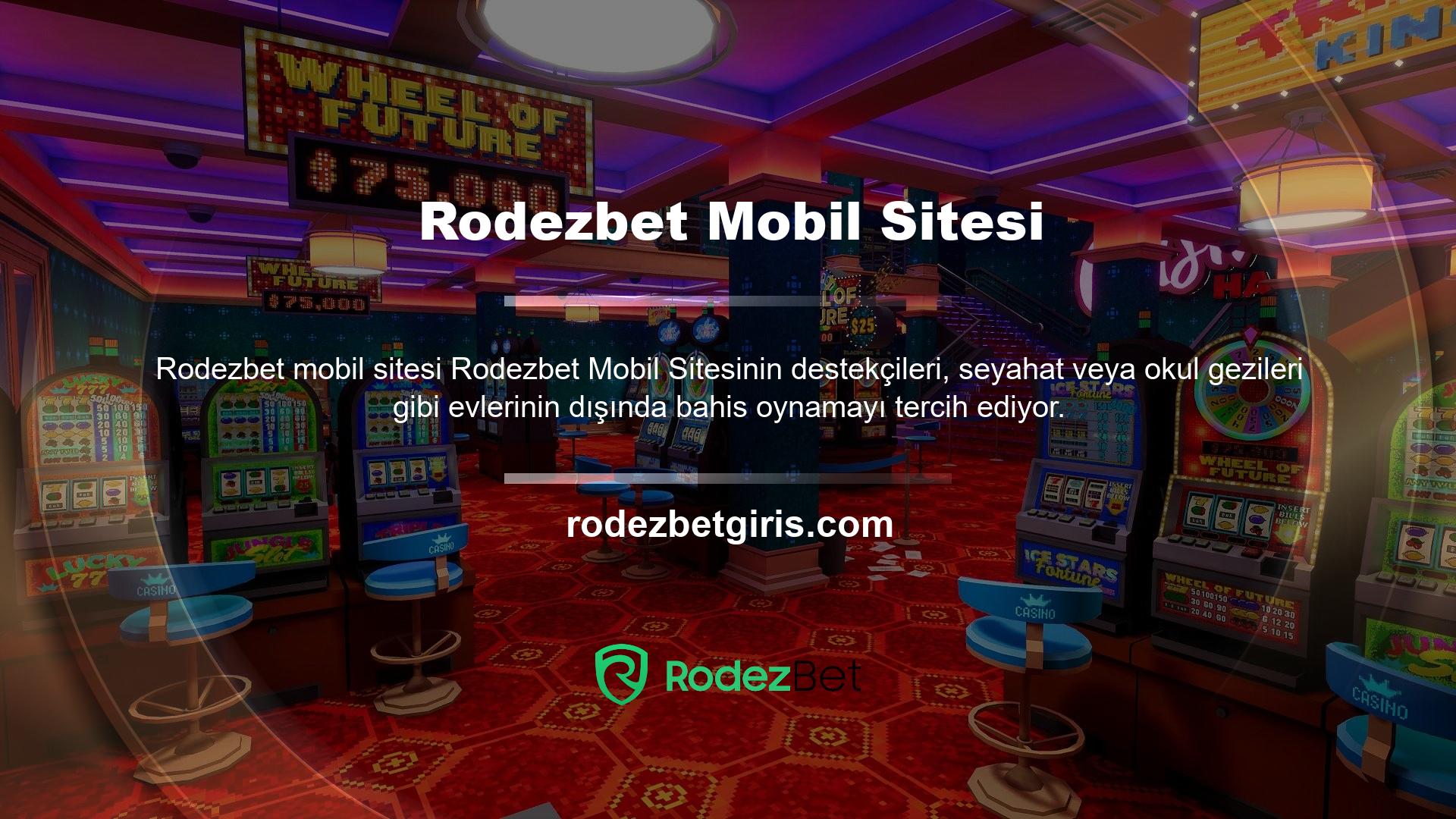 Rodezbet mobil giriş bilgilerinizi kullanarak, bahis aralığınızı genişletme seçeneğiyle her yerde ve her zaman bahis oynayabilirsiniz